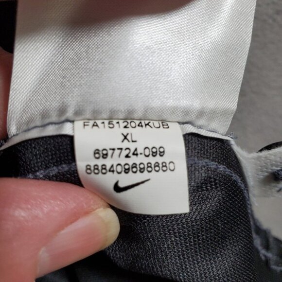 Nike UNC Tar Heels Polo Shirt Mens XL Gray Blue Dri Fit Performance Golf Active - Picture 10 of 10